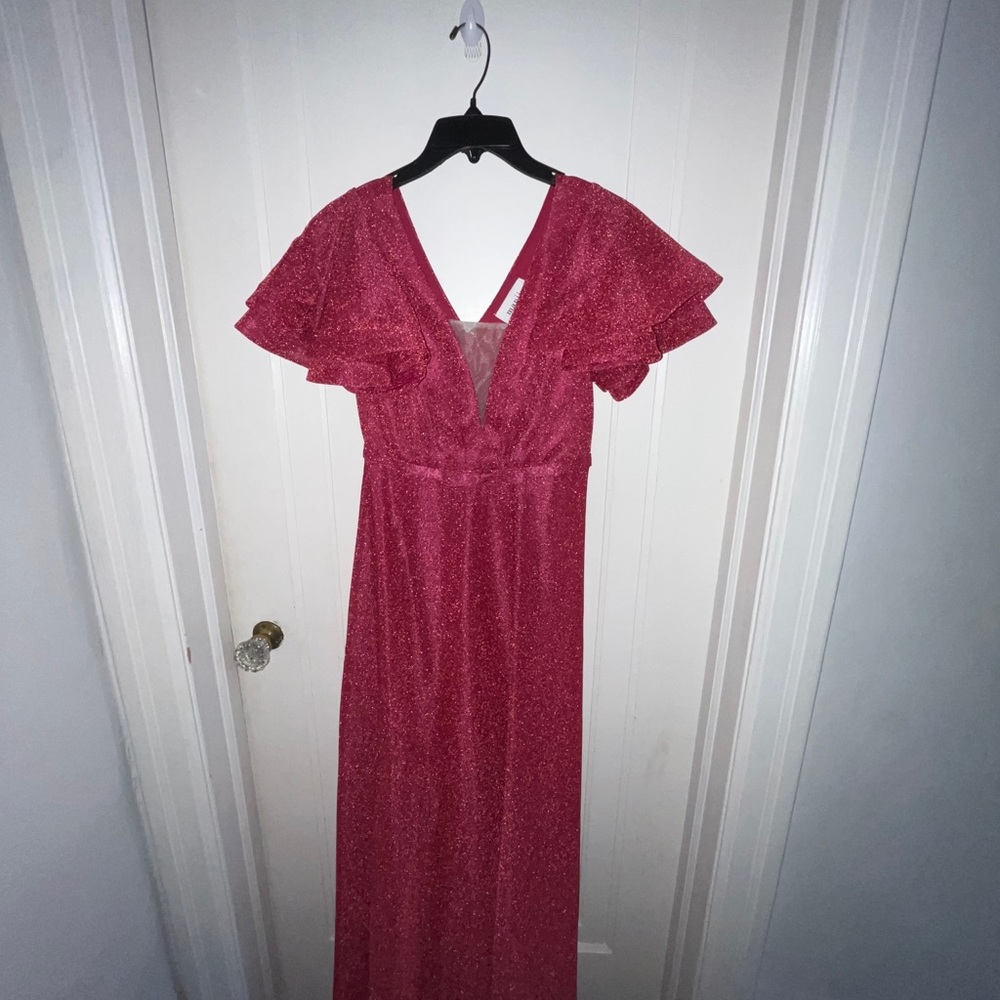 Dark Red Shimmery Dress